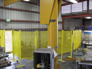 mobile machine safety gates