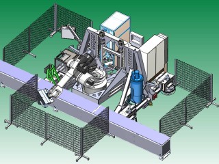 security gate diagram surrounding industrial equipment