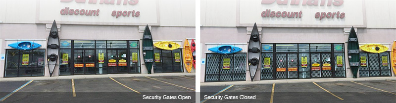 Coldwater Discount Sports security gates installation