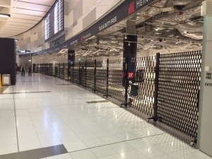 Airport portable security gates