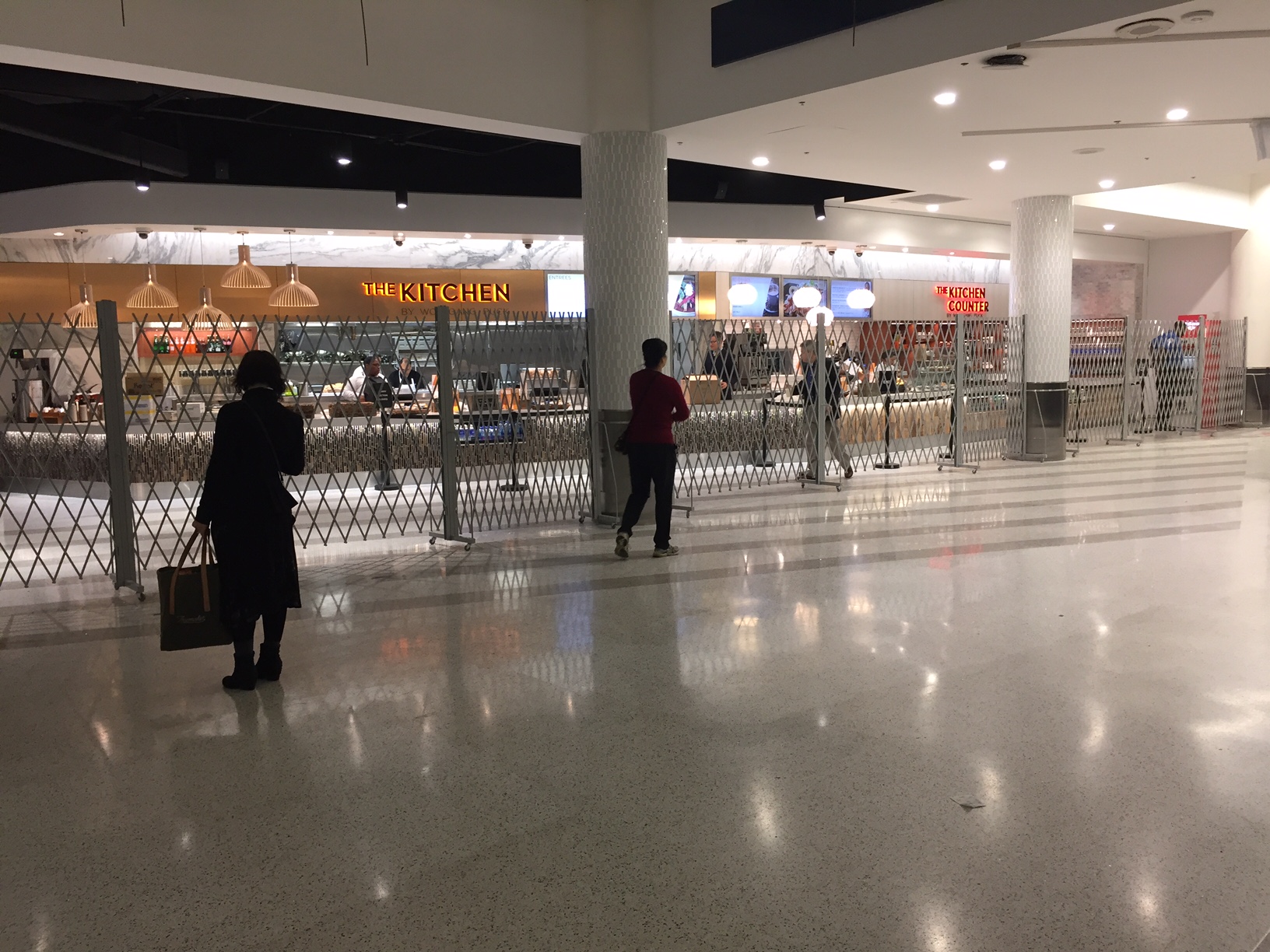 mobile security gates at LAX