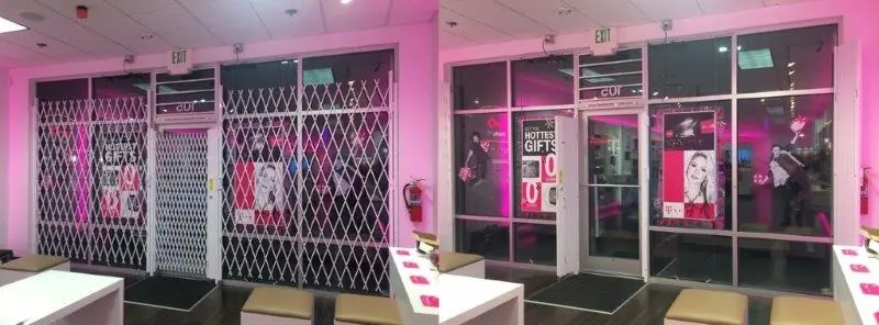 security gates inside store