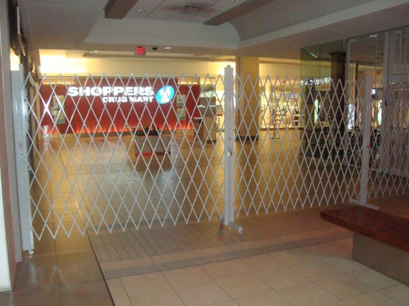 mall security gates for access control