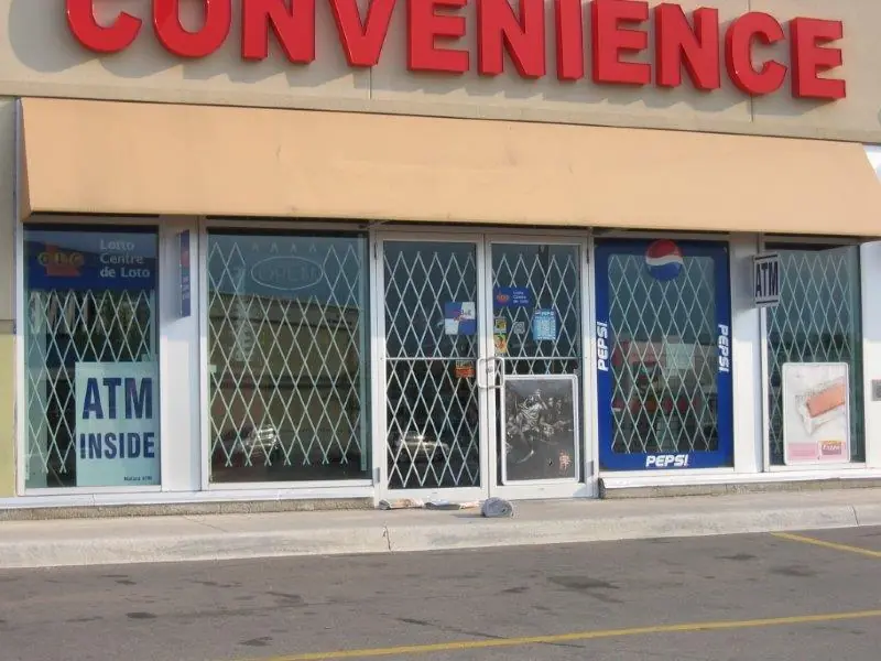 convenience store security gates