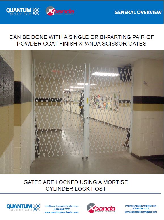 Hallway security gates