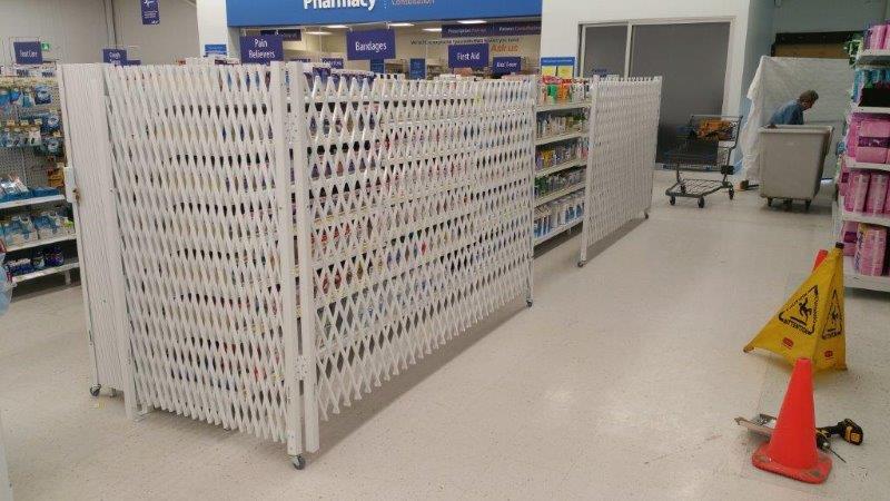 aisle security for pharmacies