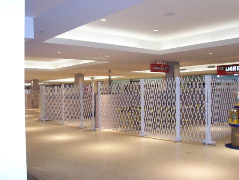 construction areas in shopping mall