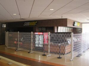 shopping mall security gates