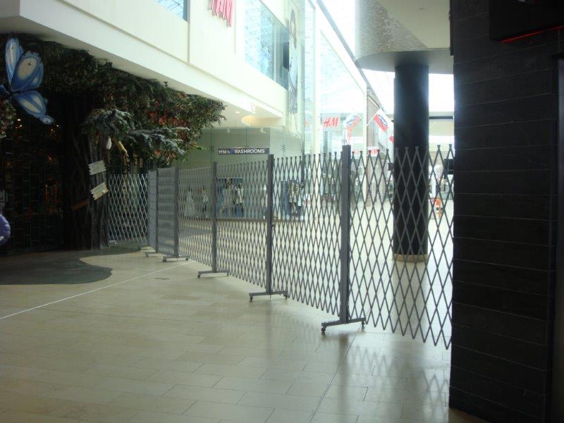 shopping mall access control security gates