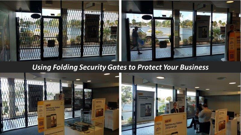 folding security gates